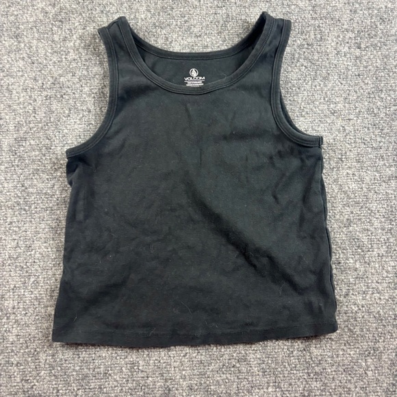 Volcom Tops - VOLCOM Women’s Black Tank Top White embroidered Logo size: XS - 0/2